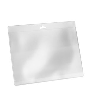 Funda tarjeta identificativa A6, horizontal, PVC blando con euro slot 
