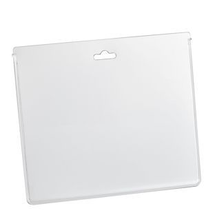Funda tarjeta identificativa A7, horizontal, PVC duro con euro slot 