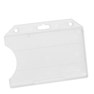 Funda tarjeta identificativa, plástico duro, abierta 