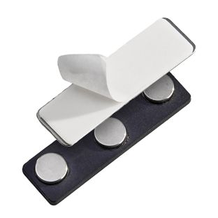 Imán para tarjetas de identificación, autoadhesivo 3 imánes | 45 x 13 mm