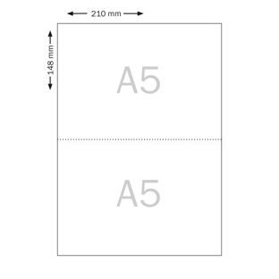 Etiquetas insertables para fundas para credenciales A5