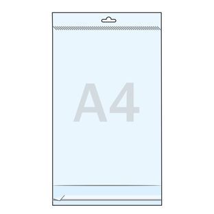 Bolsas con agujero para colgar, lámina de OPP 30 µm 215 x 310 mm