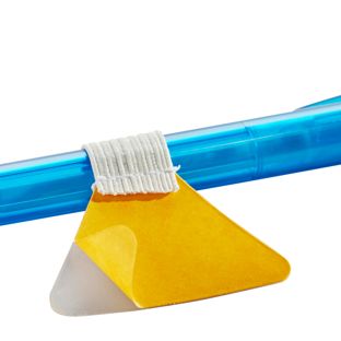 Soporte para lápices con sujeción elástica autoadhesivos blanco 