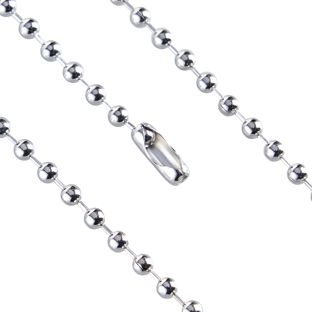 Cadenas de bolas, con cierre a presión 150 mm | 3.2 mm | plata  |  