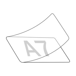 Láminas plastificadas en frío 86 x 117 mm, para A7 A7