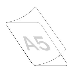 Láminas plastificadas en frío 160 x 222 mm, para A5 A5