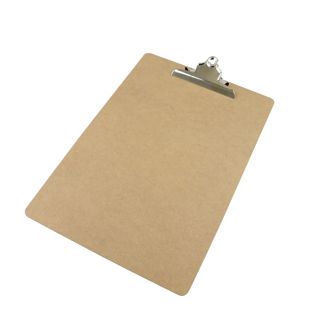 Carpeta portapapeles, madera de fibra de alta densidad A4  | formato vertical  | clásica con pinza retro 