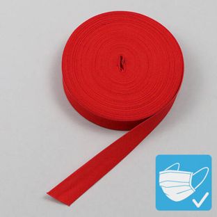 Cinta al bies, poliéster, 20 mm, rollo de 25 m null