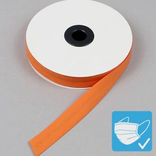 Cinta al bies, algodón y poliéster, 20 mm, rollo de 25 m null