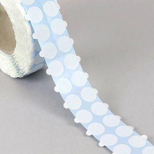 Puntos adhesivos de PET de doble cara, débil/débil 20 mm | 5000 uds