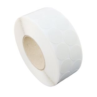 Puntos adhesivos de tela, blanco 