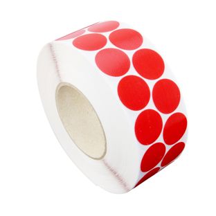 Puntos adhesivos de tela, rojo 