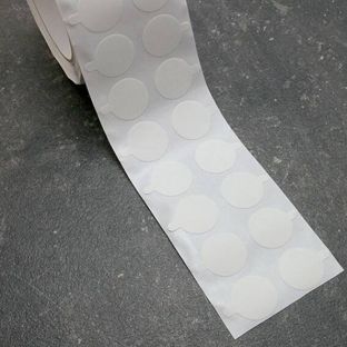 Puntos adhesivos de doble cara de tela no tejida, fuerte/fuerte 30 mm | 1.000 STK