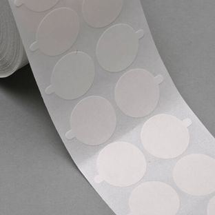 Puntos adhesivos de PET de doble cara, débil/débil 30 mm | 1.000 STK