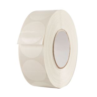 Puntos adhesivos, de adherencia fuerte en uno de sus lados, perforados 50 mm | 2.500 STK