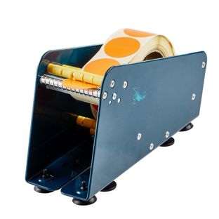 Dispensador para puntos adhesivos, para un ancho de rollo de hasta 75 mm, sin separadores de rollos 