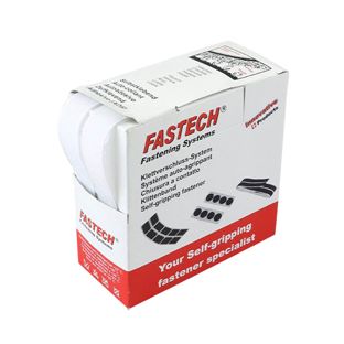 FASTECH Cinta de gancho y bucle en caja dispensadora, autoadesivo 