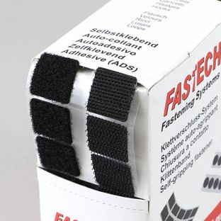Cuadros de gancho y bucle en caja dispensadora, 230 sets, 20 mm, autoadhesivo null | null
