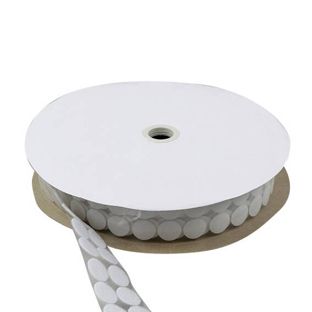 Puntos de sujeción por contacto en rollo, bucle  | 21 mm | blanco 