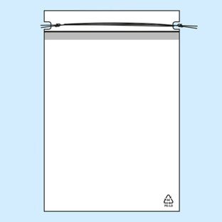 Bolsa con cordón ajustable, lámina de PE de 50 µm 250 x 320 mm