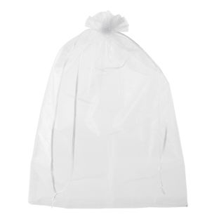 Bolsitas de organza con cierre de cinta de raso blanco  | 300 x 400 mm 