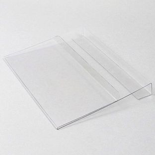 Sobres para identificación para collares para palets, con doblez para sujetar, parte delantera acortada A5