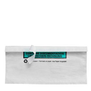 Sobres para albaranes, de papel, blanco 1/3 A4 