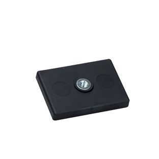 Imanes revestidos de goma, rectangulares, con agujero roscado 