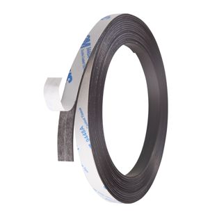 Cinta magnética autoadhesiva, fuerte 10 mm | 1 mm | 5 m