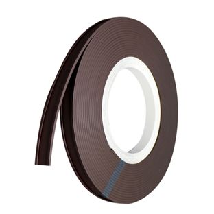 Soporte para etiquetas, perfil C, magnético, en rollo 20 mm | incl. papel insertable y lámina de protección  | 10 m