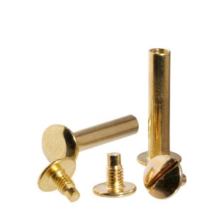 Tornillos para encuadernar, latonados 