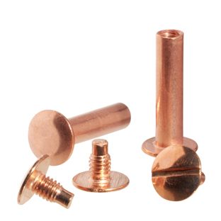 Tornillos para encuadernar, cobreados 