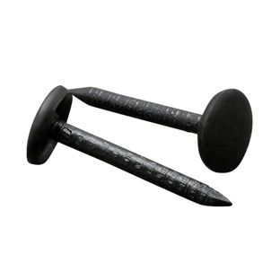 Clavos para libros de muestras, 25 mm, cabezal plano, barnizadas en negro 