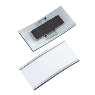 Tarjetas identificativas MEET magnéticas plata 