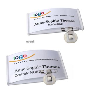 Tarjetas identificativas broche event 
