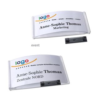 Tarjetas identificativas prendedor event 