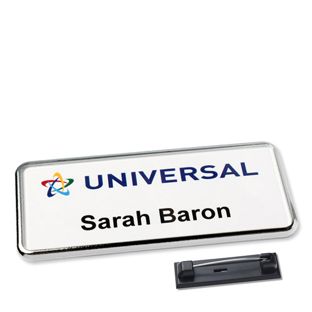 Tarjetas identificativas Icon® con prendedor 