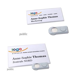 Tarjetas identificativas PUBLIC magnéticas 