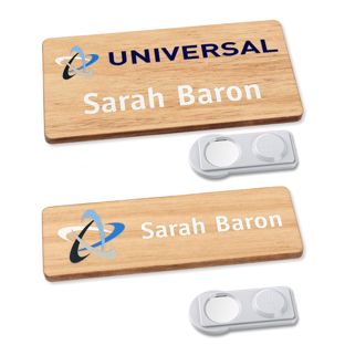 Tarjetas identificativas de madera, timberline® "complete-print" 