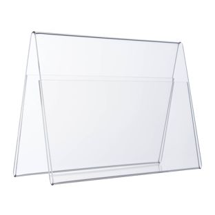 Portanombre de mesa, metacrilato 2x A6 / 1x A5  | horizontal 