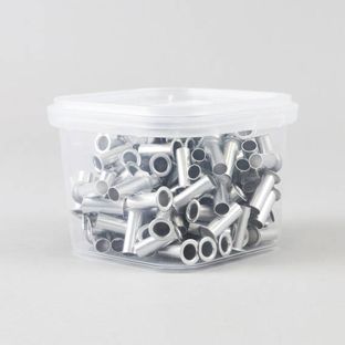 Ojales "clic", 2 - 30 hojas, plata 4.5 mm