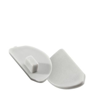 Cubiertas de plástico para porta carteles en aluminio para la cubierta derecha (cuando la abertura de la tira de sujeción para pósteres está dispuesta hacia arriba) 