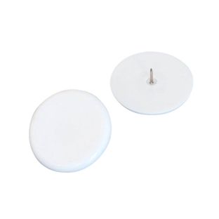 Chinchetas para tablones, ø = 30 mm blanco  | 100 unidades embaladas 