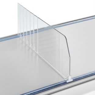Separador "Flexible" sin tope frontal, transparente 120 mm | 485 mm