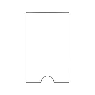 Fundas autoadhesivas para etiquetas, lado estrecho abierto 46 x 75 mm