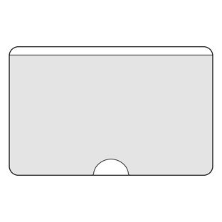 Sobres para tarjetas de visita, autoadhesivos, lámina de PP null | 95 x 60 mm
