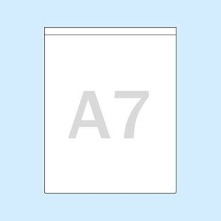 Sobres rectangulares, autoadhesivos A7  | lado estrecho  | sin altura de llenado  | PP 