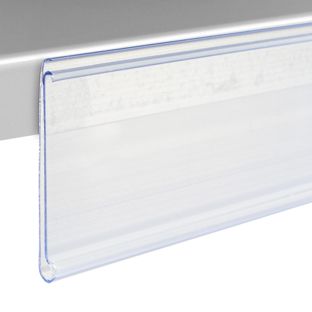 Regleta portaprecios DBR autoadhesiva con borde de agarre 