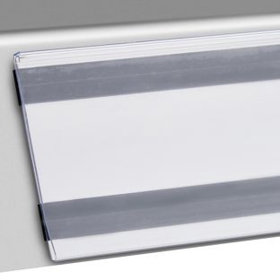 Regleta portaprecios DBR magnética, con enganche en C 105 mm | 100 mm