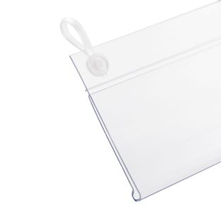 Regleta portaprecios DBH para cestas y baldas de alambre 110 mm